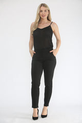 Saloos Women's Slim Leg Stretch Trousers