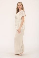 Sequin Flower Lace Top